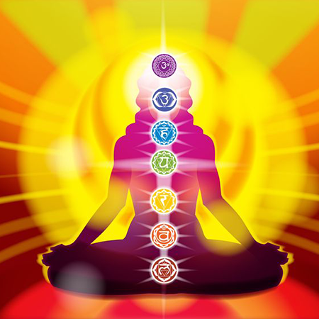 computer-generated photo about the levels of chakra